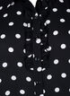 Gestippeld shirt met ruches, Black W. White Dot, Packshot image number 2