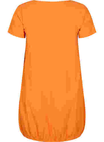Katoenen jurk met korte mouwen, Orange Tiger, Packshot image number 1