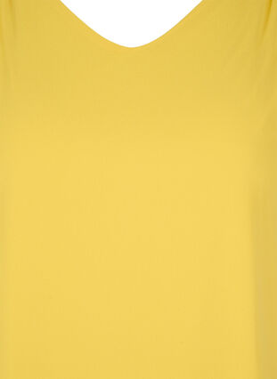 Blouse met korte mouwen, Primrose Yellow, Packshot image number 2