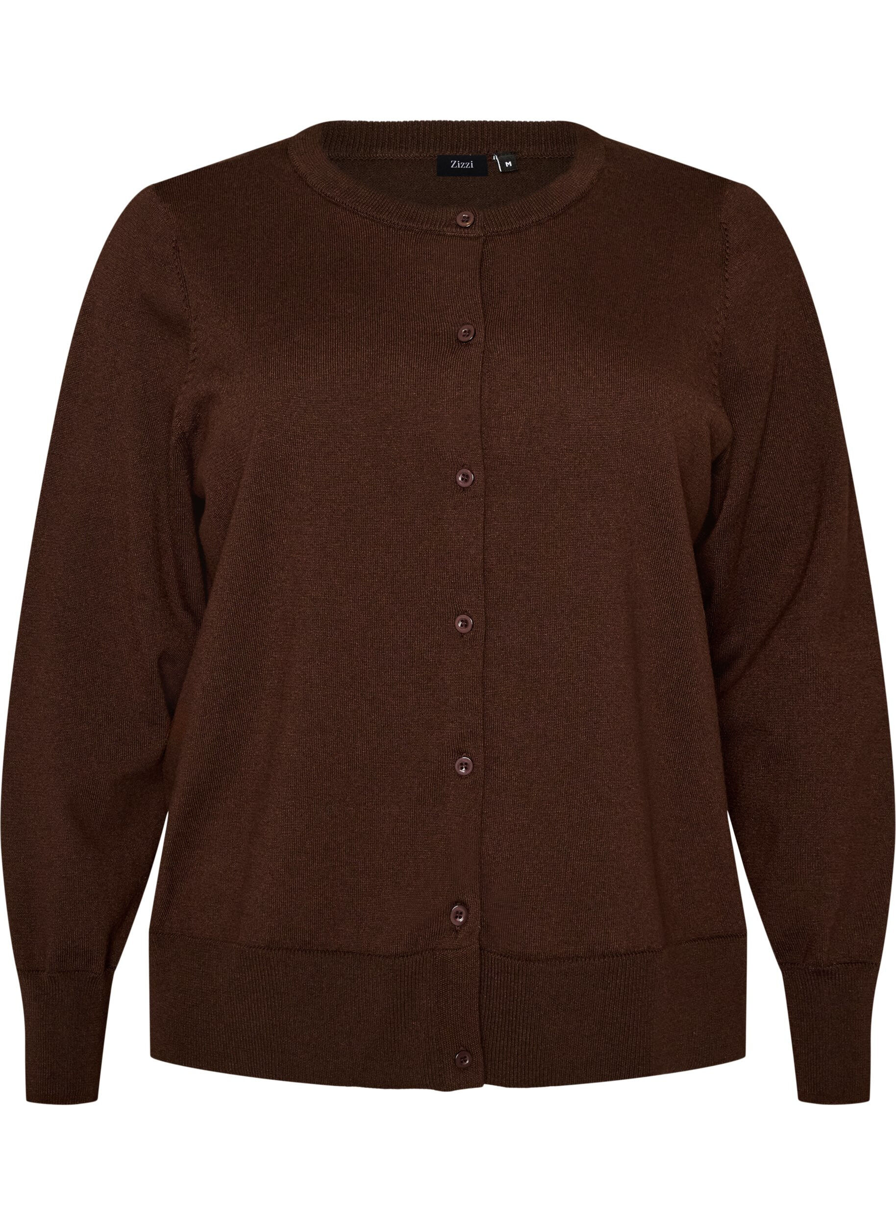 FLASH - Fijngebreide vest met ronde hals