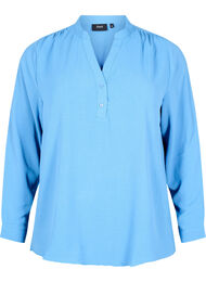 Blouse met lange mouwen en V-hals, Riverside