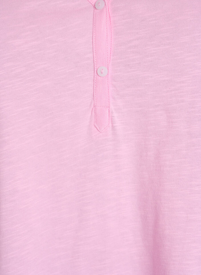 T-shirt met knoopdetail, Roze, Packshot image number 2