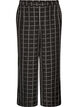 Geruite broek met wijde pijpen, Zwart, Packshot image number 0