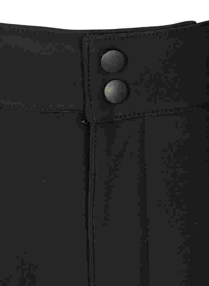 Softshell broek met verstelbaar velcro, Black, Packshot image number 2