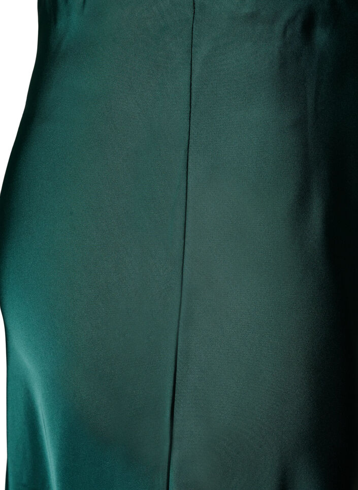 Satijnen midirok, Groen, Packshot image number 3