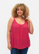 Strap top in viscose, Roze, Model image number 0