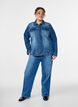 Denimjack met een klassieke snit, Blauw, Model image number 1