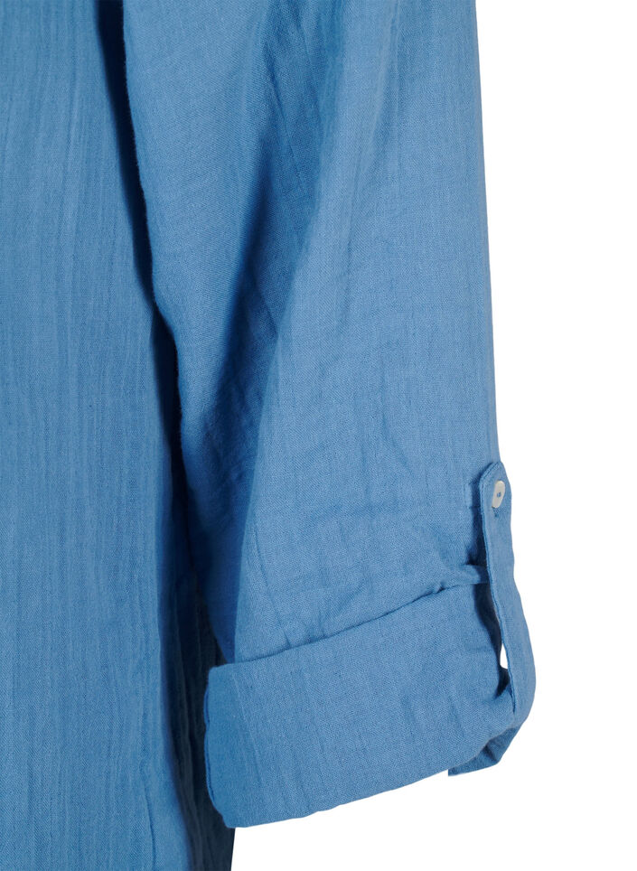 Katoenen blouse met broderie anglaise en 3/4 mouwen, Riverside, Packshot image number 3