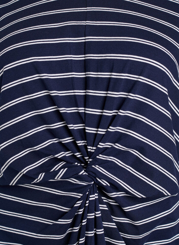 Katoenen jurk met twistdetail, Blauw, Packshot image number 2