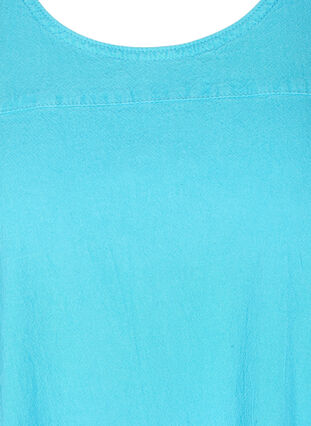 Mouwloze katoenen jurk, River Blue, Packshot image number 2