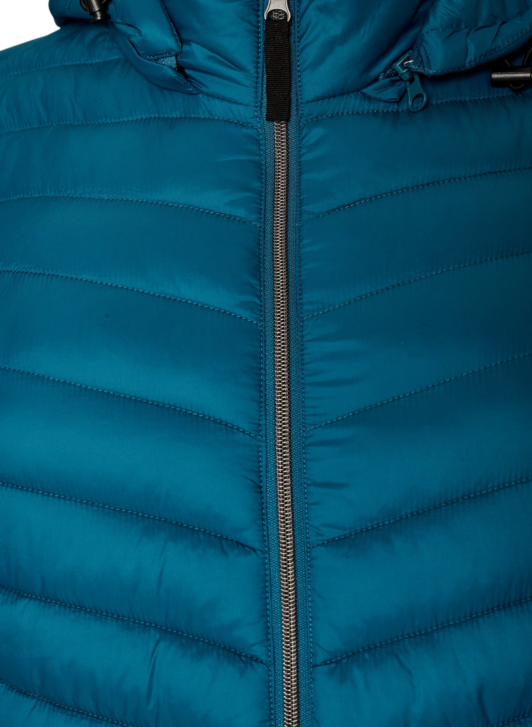 ZizziLichtgewicht jas met zakken en afneembare capuchon, Blauw, Packshot image number 2