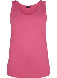 Solide kleur basis top in katoen, Rood