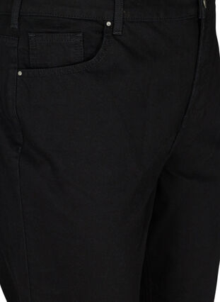 Cropped mom fit Mille jeans met losse pasvorm, Black, Packshot image number 2