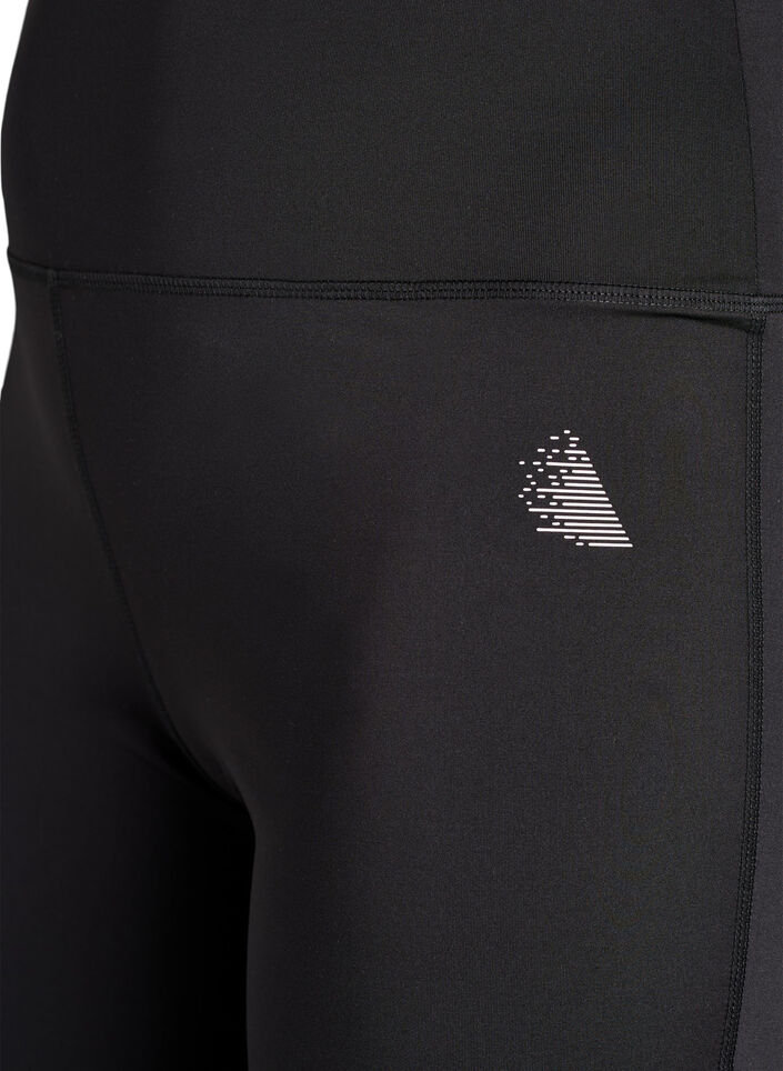 Uitlopende trainingsbroek met hoge taille, Zwart, Packshot image number 2