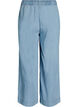 Denim jogger met wijde pijpen en hoge taille, Blauw, Packshot image number 1