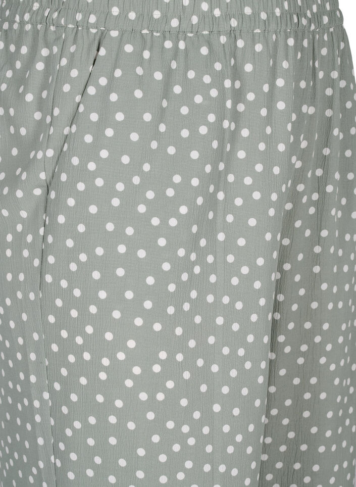 FLASH - Broek met print en zakken, Iceberg Green Dot, Packshot image number 2