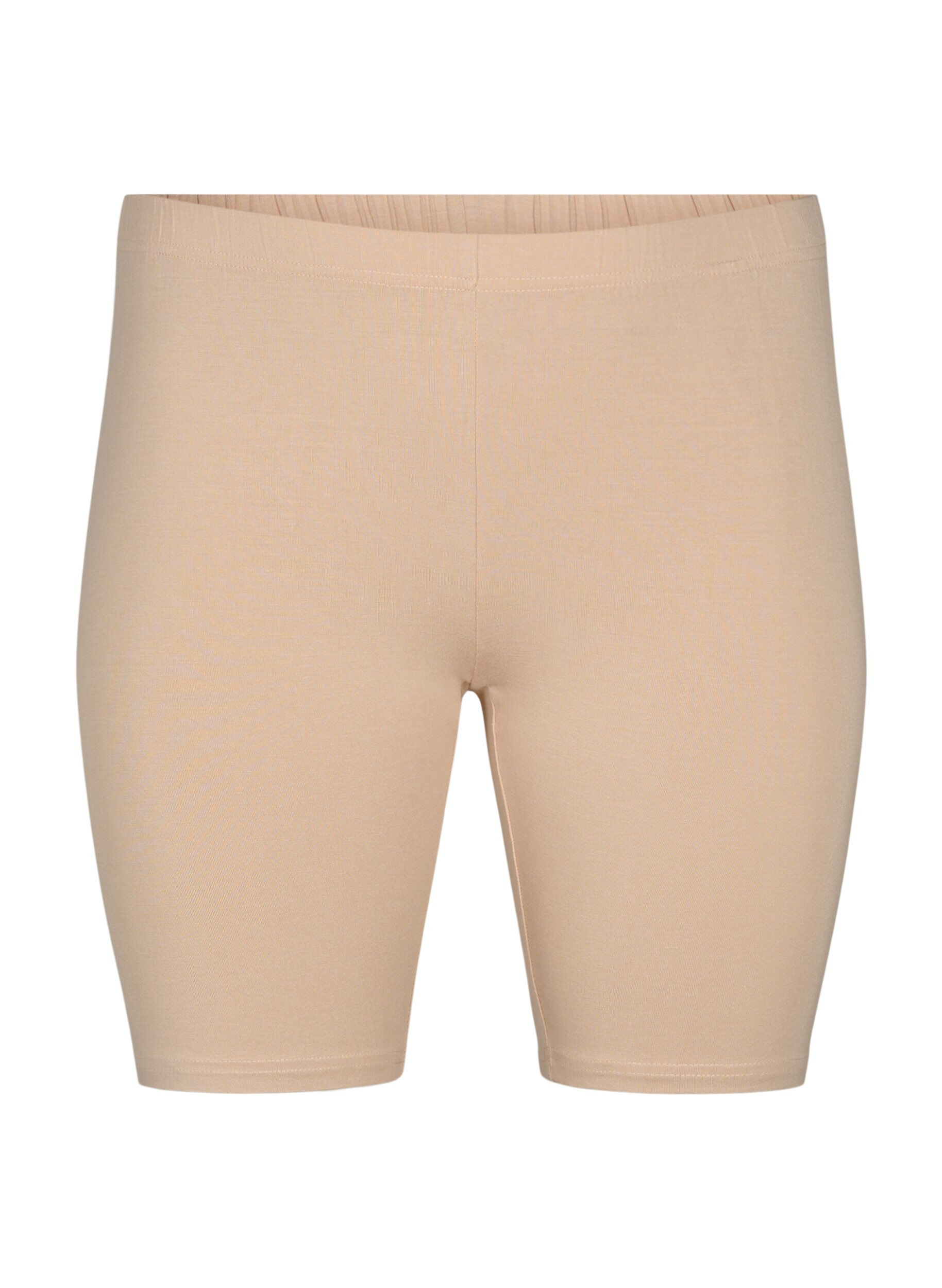 Zizzi 2-pack viscose fietsbroek, Beige, Packshot image number 2
