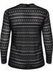 Kanten blouse met lange mouwen, Black, Packshot image number 1
