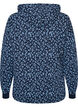 Hoodie met all-overprint, Blauw, Packshot image number 1