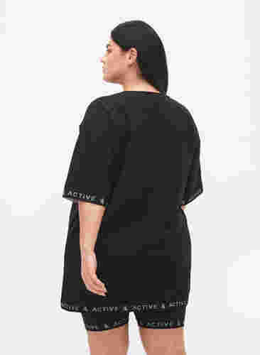 Sweatshirt met 1/2 mouwen, Black, Model image number 1