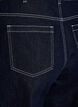 Wide fit jeans met brede omslag en contraststiksels, Blauw, Packshot image number 3