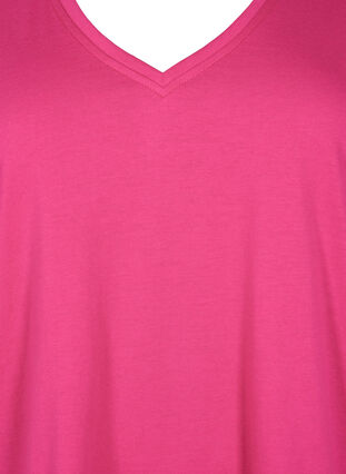FLASH - T-shirt met v-hals, Raspberry Rose, Packshot image number 2