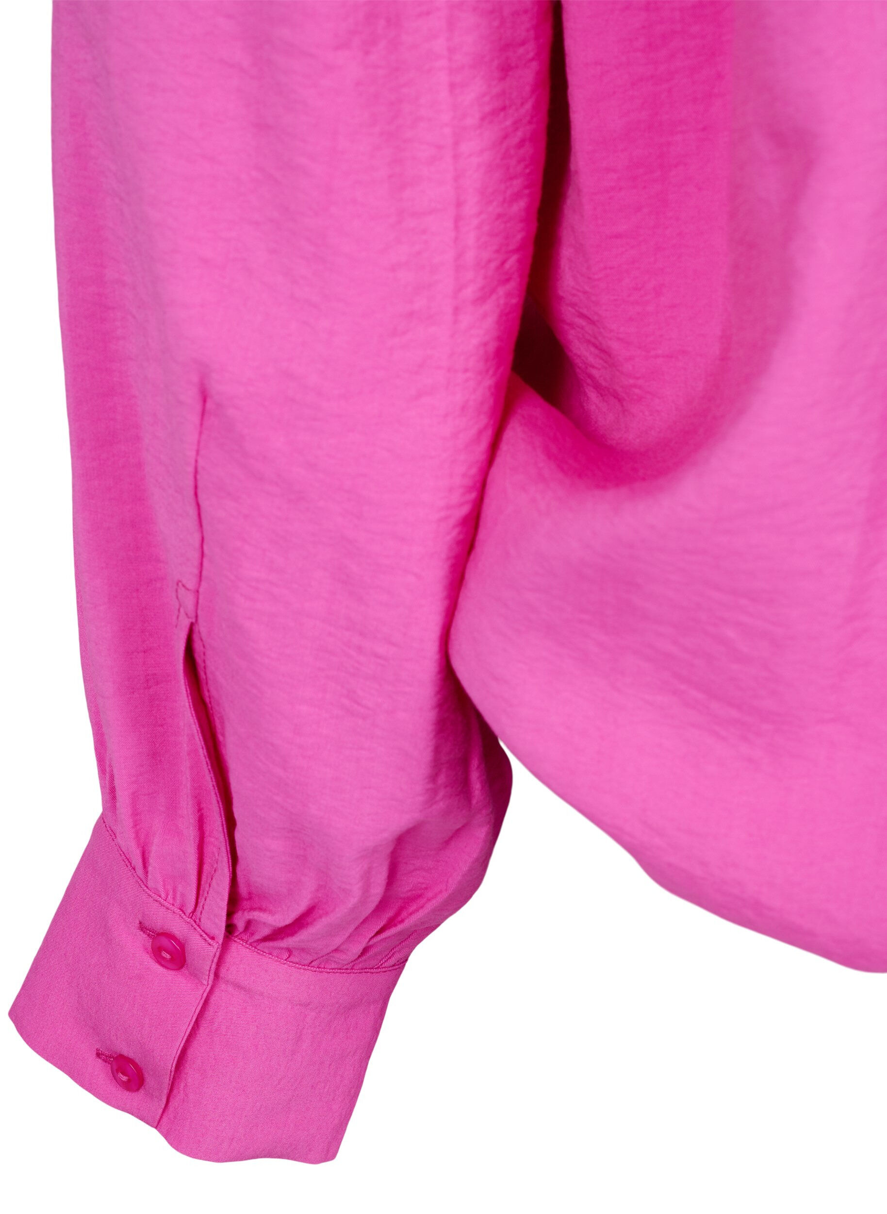 Zizzi Viscose blouse met v-hals, Raspberry Rose, Packshot image number 3