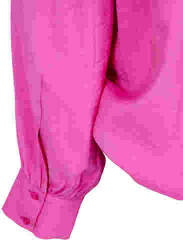 Viscose blouse met v-hals, Raspberry Rose, Packshot image number 3