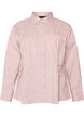Losvallend geruit overhemd met strikceintuur, Roze, Packshot image number 0