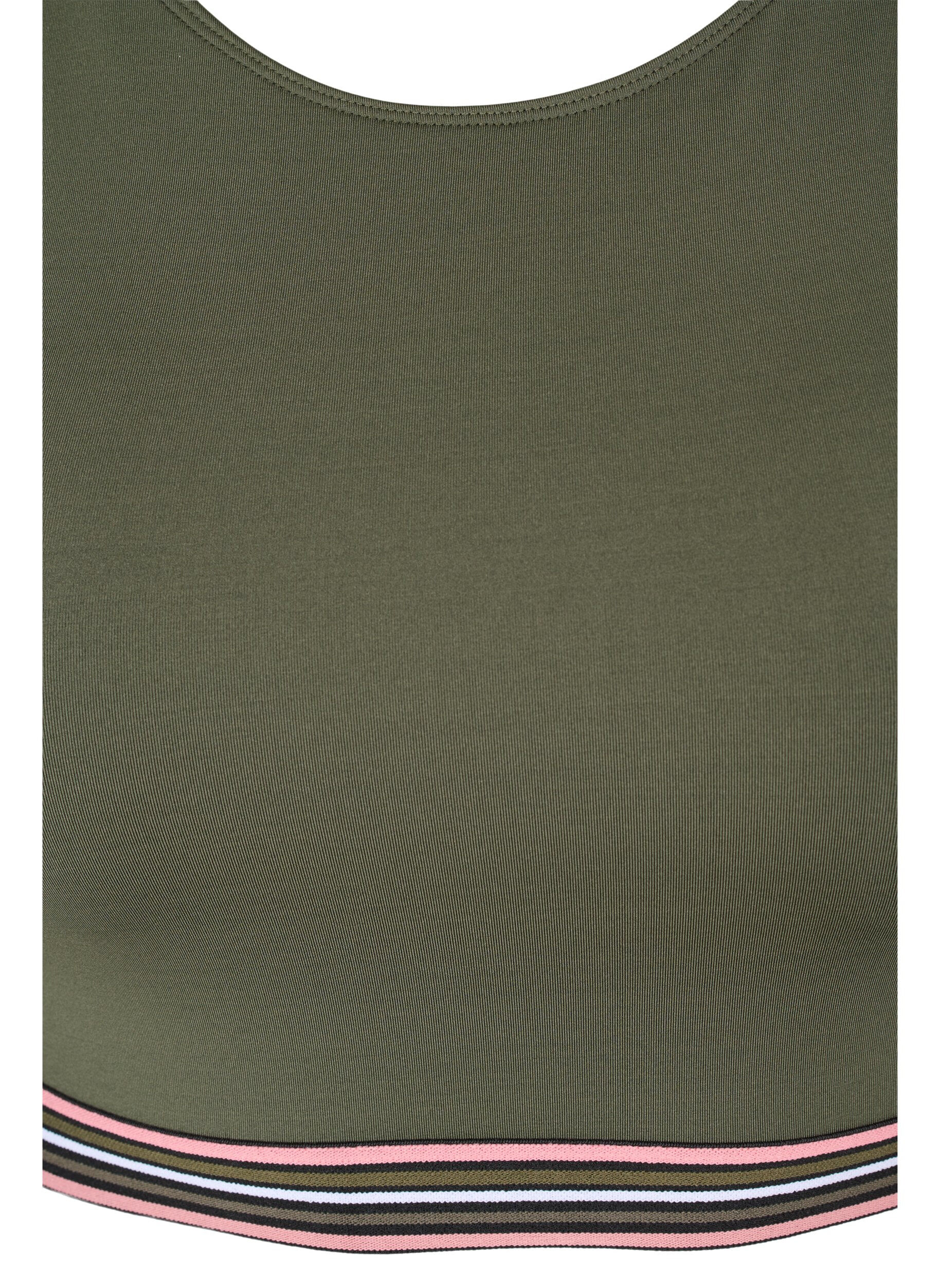 Zizzi Zachte bh met verstelbare bandjes, Groen, Packshot image number 2