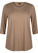 Sporttop met 3/4 mouwen, Beige, Packshot image number 0