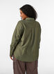 Viscose shirt met gouden knopen, Groen, Model image number 2