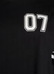 Kort T-shirtjurkje met sportieve details, Zwart, Packshot image number 2