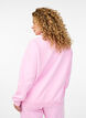Sweatshirt met hoge kraag en lange mouwen, Roze, Model image number 2
