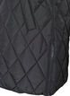 Halflang gewatteerd gilet met capuchon, Zwart, Packshot image number 3