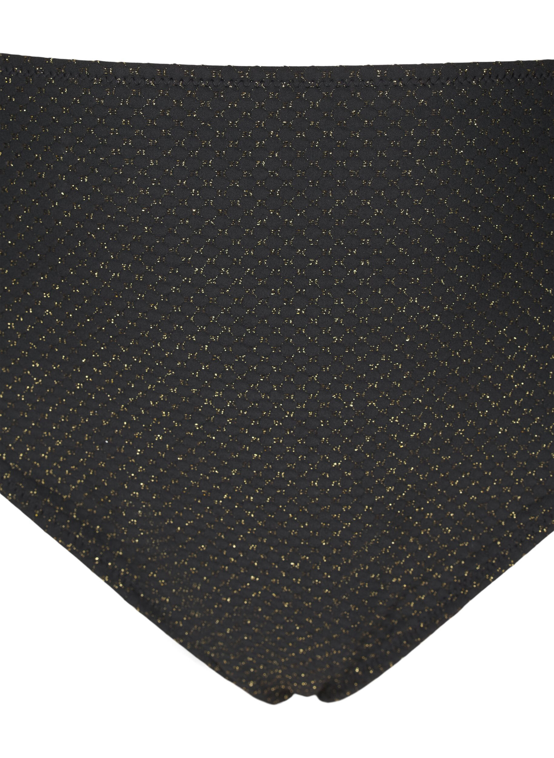 Zizzi Bikinibroekje met glitter en een tai-snit, Zwart, Packshot image number 2