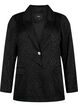 Dubbelgestikte jacquardblazer van viscose, Black, Packshot image number 0