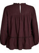Blouse met borduurwerk en sierlijke oogjesrandafwerking, Donker Bordeaux, Packshot image number 1