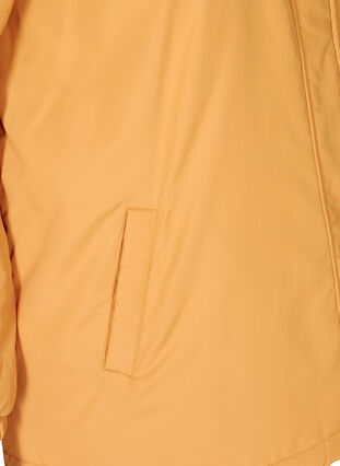 	 Jas met kraag van imitatiebont en verstelbare taille, Spruce Yellow, Packshot image number 3
