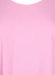 Blouse met korte mouwen en een ronde halslijn, Roze, Packshot image number 2
