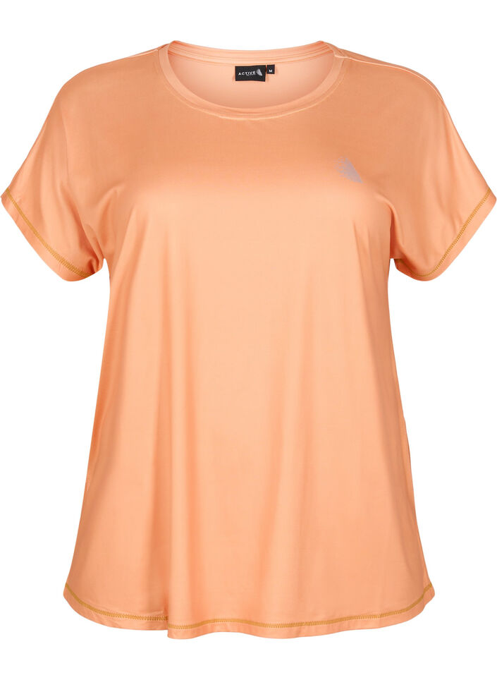 Trainings T-shirt met korte mouwen, Apricot Nectar, Packshot image number 0