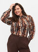 Bedrukte blouse met smock, Earthy Zig Zag, Model image number 0