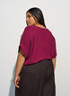 Luchtige blouse met korte mouwen, Rood, Model image number 2