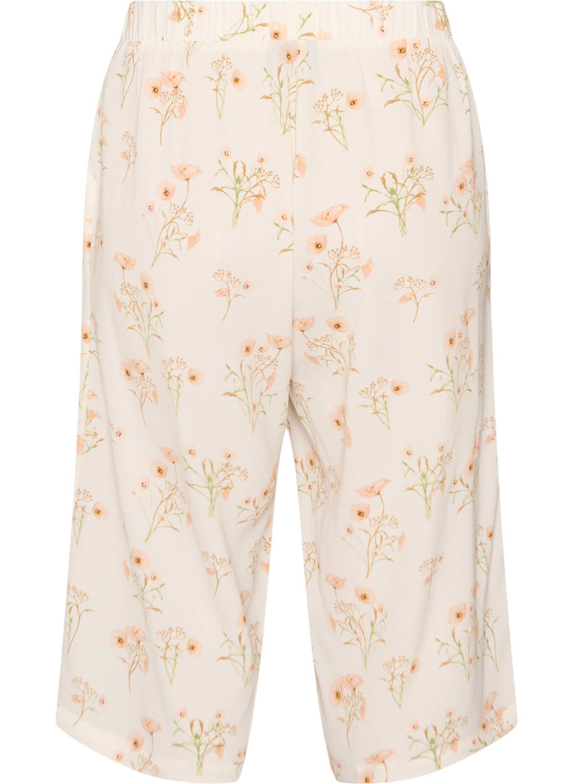 ZizziCulotte broek met print, Vanille, Packshot image number 1