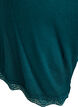 Lichte nachtshorts met ribde structuur en kanten afwerking, Groen, Packshot image number 3