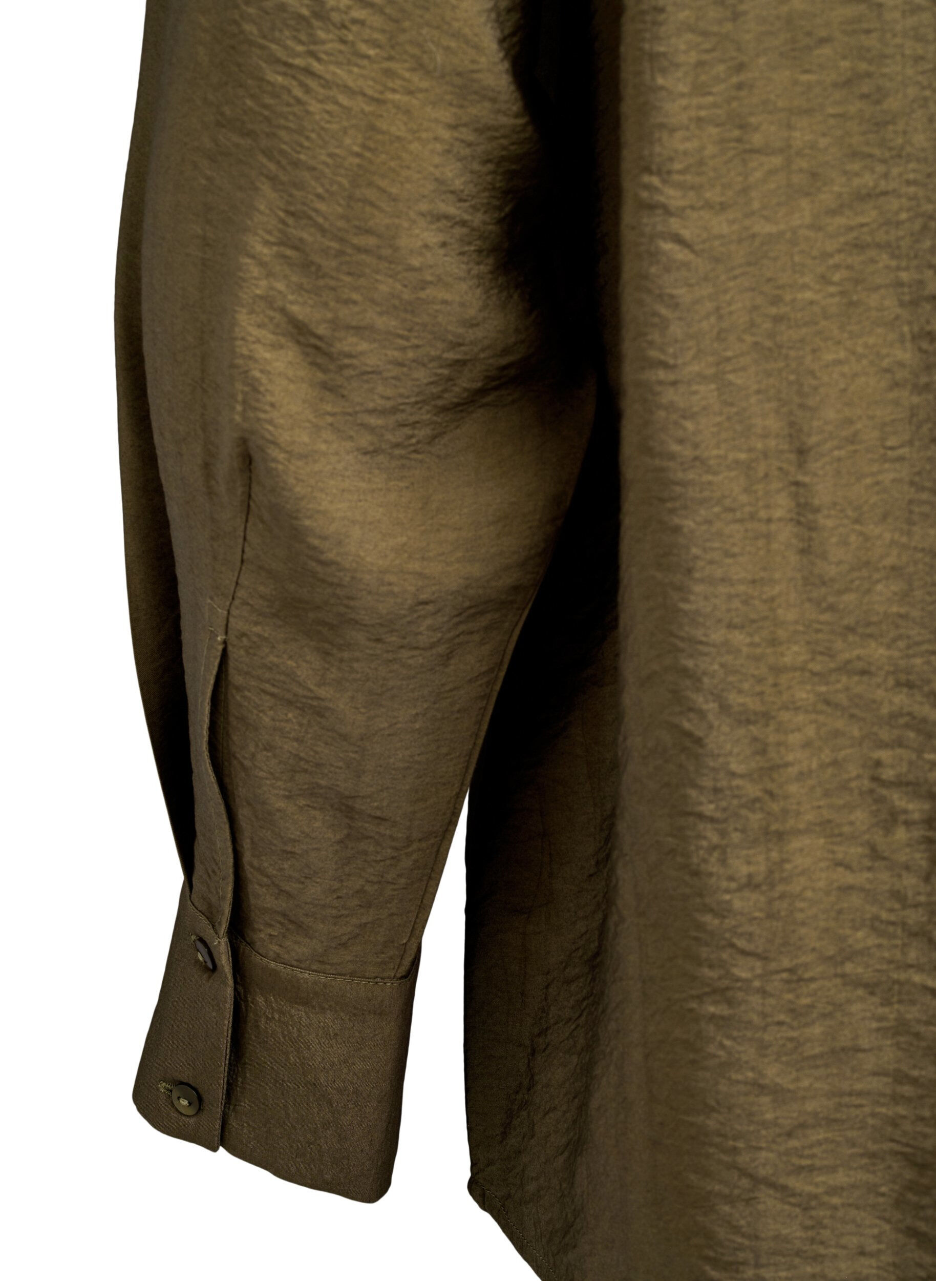 Zizzi Shirt met studs, Groen, Packshot image number 3