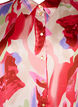 Lange satijnen blouse met print, Geranium Graphic AOP, Packshot image number 2