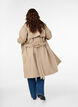 Klassieke lange trenchcoat met riem, Chinchilla, Model image number 1