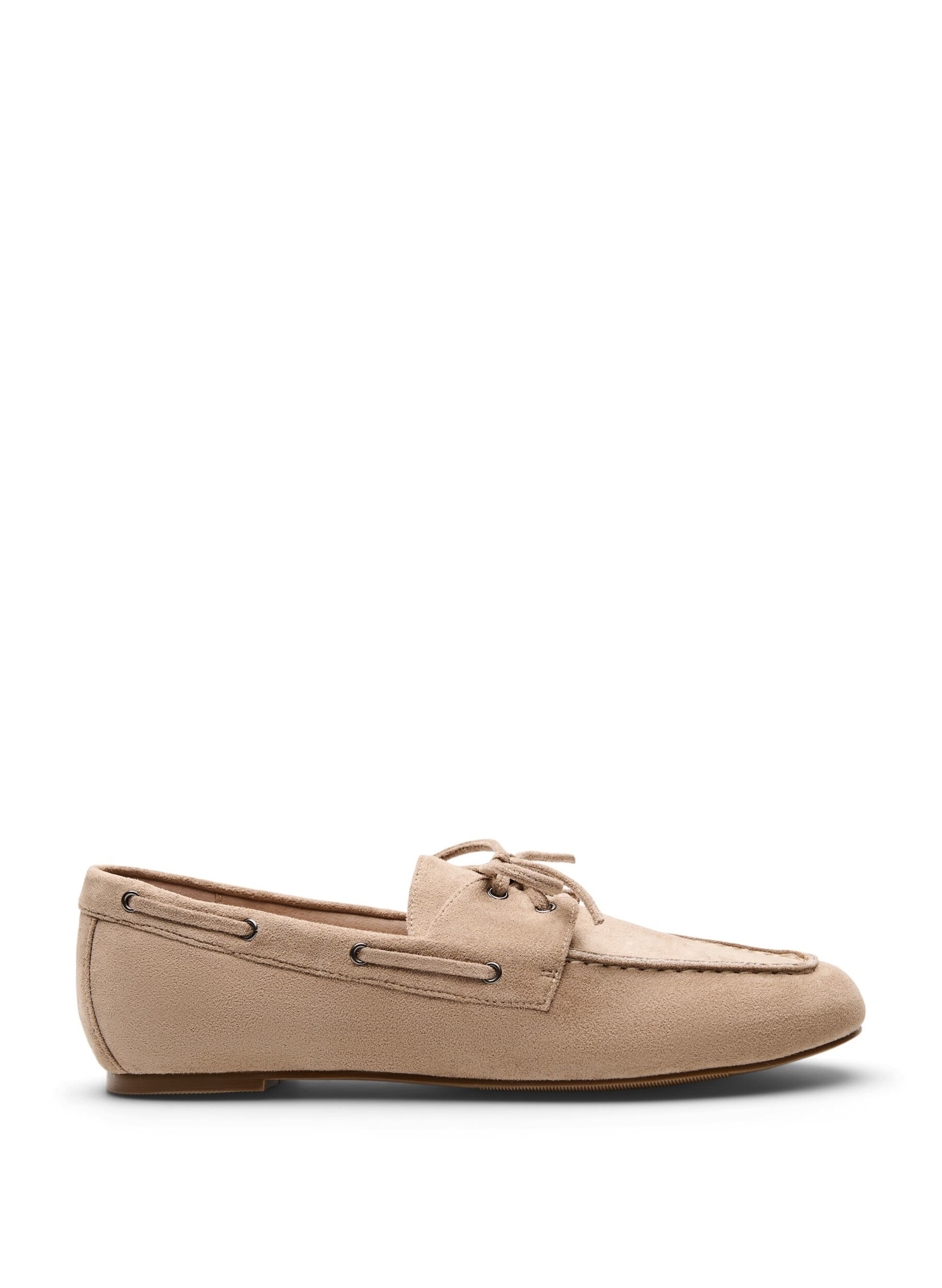 Zizzi Faux suede moccasins, Beige, Packshot image number 0