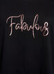 T-shirt met print, Zwart, Packshot image number 2